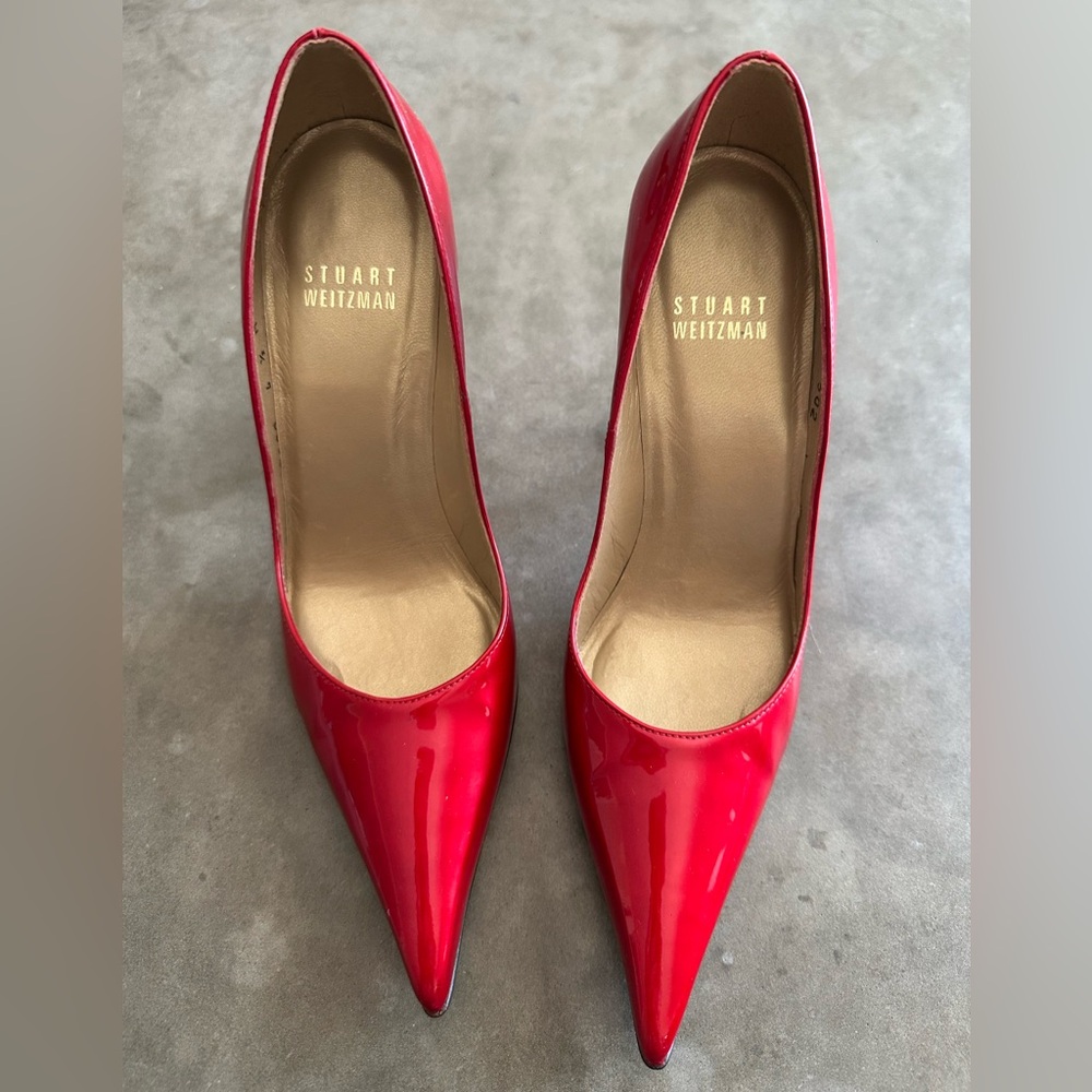 Stuart Weitzman Fever2 pumps Fire Quasar 4.5
